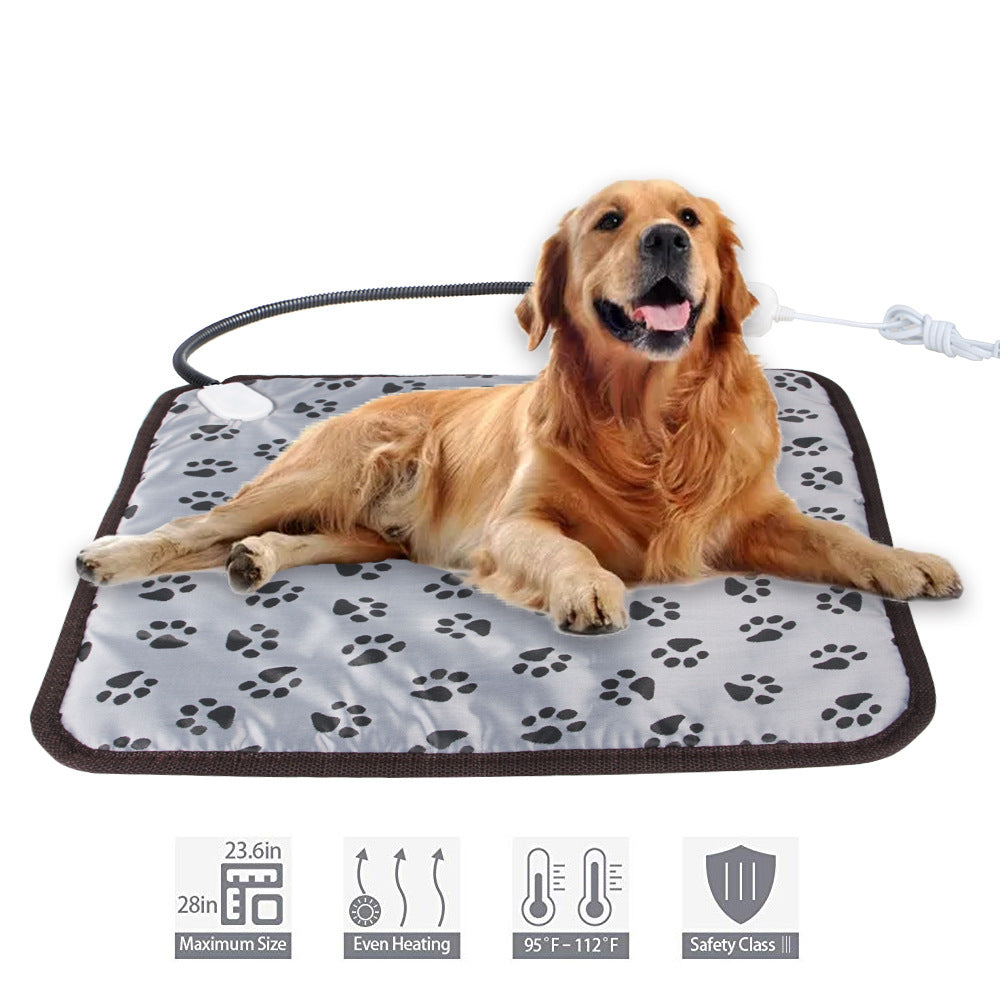 Pet heating pad with selectable heat control