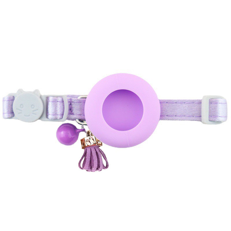AirTag holder attached to a dog collar