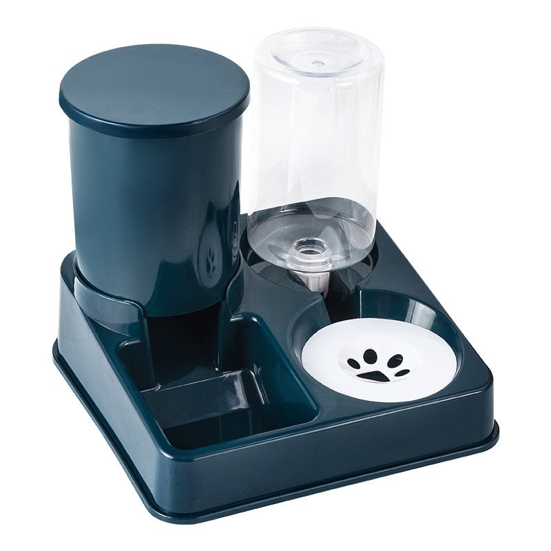 Cat bowl with separate food and water areas