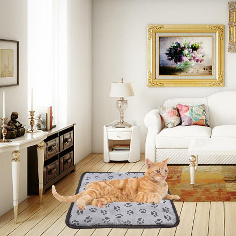 Electric warming pad for pet resting area